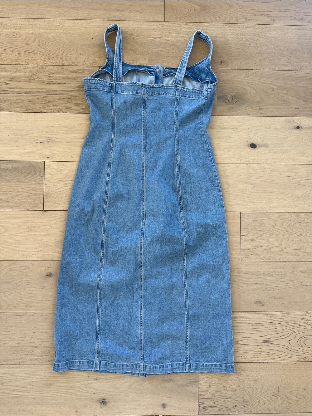 GAP Light Blue Denim Dress with Button Detail - Picture 5 of 7